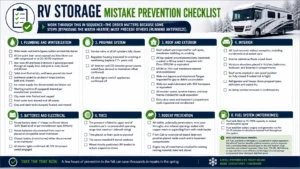 RV Storage mistake prevention checklist